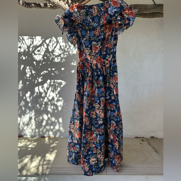 DÔEN Liberty of London - Pesco Dress - Indigo Iris Floral - XS - Picture 6 of 8